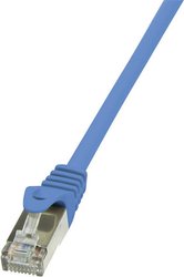 Kabel LAN LogiLink CP1026S, 1 szt., RJ45, CAT 5e, F/UTP, 0.50 m, niebieski