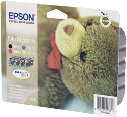 Zestaw tuszy Epson Multipack T061540, oryginalny, czarny,olor
