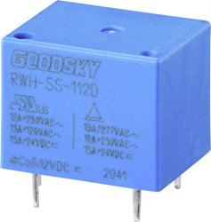 Przekaźnik drukowany GoodSky RWH-SS-112D 2347589, monostabilny, 1 cewka, 110 V/DC, 15 A, 1 szt.
