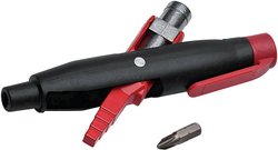 Klucz do szafy sterowniczej NWS 2005-5-SB , odlew ciśnieniowy cynku, tworzywo sztuczne, czarny, czerwony,        1 szt.