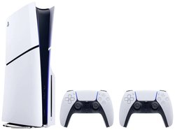 Sony Konsola PlayStation® 5 Slim w wersji standardowej 1.02 TB biały, czarny zaw. 2 kontrolery
