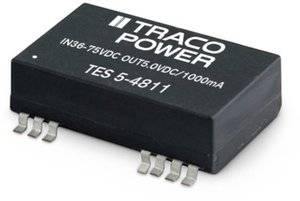 Przetwornica DC/DC, SMD TracoPower TES 5-2412 TES 5-2412, SMD, 5 W, 5 V/DC, 420 mA, 1 szt.