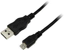 Kabel USB LogiLink, USB 2.0, Złącze męskie USB-A, Złącze męskie USB Micro-B, 1.80 m