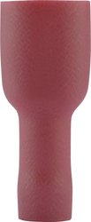 Płaska końcówka kablowa Vogt izol. 4,8 mm czerw.