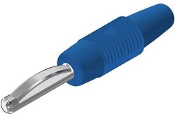 Wtyk bananowy SKS Hirschmann VON 20, O 4 mm, 1.5 mm2, 16 A 60 V/DC, niebieski