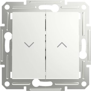 Schneider Electric   Przełącznik rolet  Asfora biały (RAL 9003) EPH1370521D