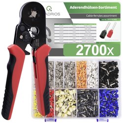 Zestaw końcówek rurkowych Quadrios 23T045 23T045, Izolowane częściowo, 1 zest.