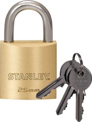 Kłódka STANLEY 81101 371 401 25 mm    z zamkiem kluczykowym