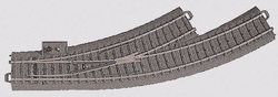Rozjazd C łukowy lewy Marklin 24671, 2,3 x 360 mm, 2x 30°, skala H0