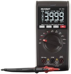 Multimetr VOLTCRAFT VC151 VC-12232385, CAT III 600 V, 1 mV - 600 V, 0.1 µA - 10 A