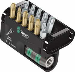 Bity Wera Bit-Check 12 Wood 1 05057423001 1 szt. krzyżakowy Pozidriv, krzyżakowy Phillips, TORX wewnętrzny