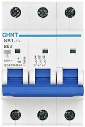 Wyłącznik automatyczny Chint NB1-63 3P B6 6kA DB 179695, 3 styki, 240 V, 415 V, 6 A
