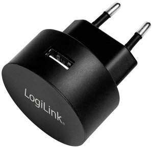 LogiLink  Ładowarka USB 10.5 W dom, gniazdo Maksymalne natężenie wyjściowe 2100 mA Ilość wyjść: 1 x USB-A