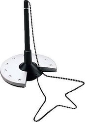 Helit stojak do długopisu Silver / H6220399 100x100x155mm czarny/srebrny Stojak na długopis Helit the base H6220399, 1 szt.