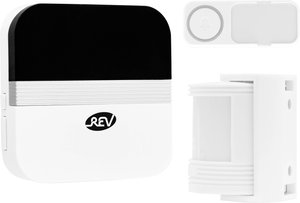 Dzwonek REV Funk-Gong Set Orchestra weiß, 433 MHz, 90 dBA, 150 m
