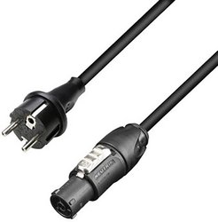 Adam Hall Cables 8101 TCON 0500 kabel zasilający CEE 7/7 do Neutrik ® powerCON TRUE1 TOP 5 m Adam Hall 8101 TCON 0500 Urządzenia nie emitujące ciepła Kabel czarny 5 m