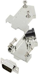 Zestaw listew męskich D-Sub TRU COMPONENTS TCD45NT09MHDP15K 7708464, rzędy: 3, styki: 15, 45 °, 1 szt.