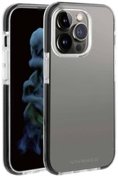 Vivanco Rock Solid Futerał backcase Apple iPhone 14 Pro Max przeźroczysty, czarny Ładowarka indukcyjna, Odporny na wstrząsy