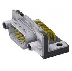 Złącze męskie D-Sub Deltron Connectors DTS 09 PYC M66UN, rzędy: 2, styki: 9, 90 °, 1 szt.