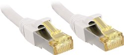 Lindy 5m, kabel połączeniowy RJ45 S / FTP LSOH, z kablem surowym Cat.7, biały Kabel LAN LINDY 47326, 1 szt., RJ45, CAT 6a (CAT 7), S/FTP, 5.00 m, biały