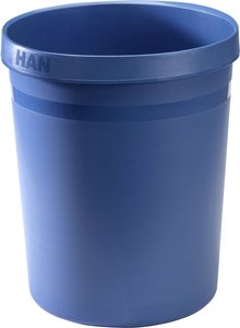 HAN GRIP KARMA 18198-16  Kosz na papier 18 l (Ø x W) 312 mm x 350 mm recyklingowane tworzywo sztuczne niebieski ekologiczny 1 szt.