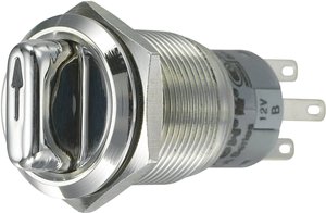 Przełącznik obrotowy wandaloodporny TRU COMPONENTS 701826, 250 V/AC, 3 A, Pozycje przełączenia 3, 2 x 45 °, IP65, 1 szt.