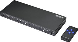 Przełącznik KVM, HDMI Renkforce, USB, 3840 x 2160 Pixel, 4096 x 2160 Pixel, Ilość przełączalnych PC: 4