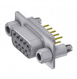 Złącze żeńskie D-Sub Deltron Connectors DTS09SY/2M86UNB5, rzędy: 2, styki: 9, 180 °, 1 szt.