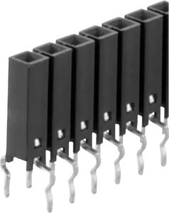 Listwa złączy żeńskich (standardowa) Ilość rzędów: 1 Ilość pin w rzędzie: 5 Fischer Elektronik BL11/254/5Z 1 szt.