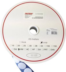 Rzep okrągły do przyklejania na gorąco element z pętelkami (Ø) 35 mm biały FASTECH® T02035000003C1 1 szt.