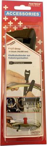Opaska kablowa na rzepy do wiązania element z pętelkami i haczykami (D x S) 304 mm x 16 mm czarny FASTECH® 803-330C 10 szt.