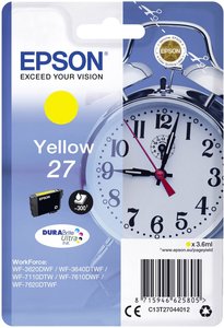 Epson atrament T2704, 27 tusz oryginalny Żółty C13T27044012