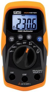Niezwykle wytrzymały multimetr TRMS do 600 V / 20 A AC/DC Multimetr HT Instruments IRONMETER CAT III 600 V