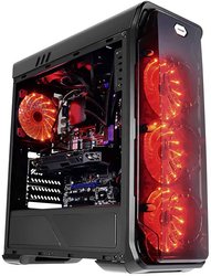 LC Power LC-Power 988B Midi Tower Obudowa gamingowa  czarny z 3 wentylatorami LED, z modułem do sterowania wentylatorami, z filtrem przeciwkurzowym