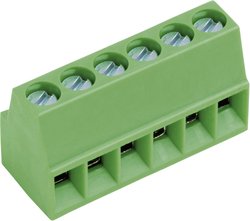 Zacisk śrubowy AKZ692/2-2.54-V, do lutowania, 2,54 mm, 2 pin, zielony