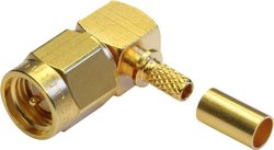 Złącze SMA Telegärtner J01150A0541 J01150A0541 złącze męskie kątowe 50 Ω 1 szt.