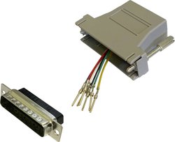 Adapter BKL Electronic 10121127 złącze męskie D-SUB 25-pin - złącze żeńskie RJ12