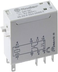 Przekaźnik wtykowy Finder 46.52.9.024.0000T 46.52.9.024.0000T, monostabilny, 1 cewka, 440 V/AC, 8 A, 1 szt.