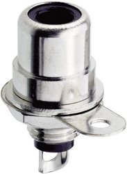 Gniazdo cinch do montażu panelowego Lumberg BTO 1, czarne