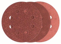 Zestaw arkuszy ściernych do szlifierek mimośrodowych, 25-częściowy, 8 otworów, 115 mm, 80 - 240 Papier ścierny ekscentryczny zestaw Bosch Accessories  2607019496  1 zest.