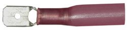 Płaska końcówka kablowa w osłonie termokurczliwej, częściowo izolowana Końcówka kablowa Vogt czerw. 0.5 - 1 mm2