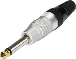 Złącze męskie jack 6,35 mm HI-J63M Hicon HI-J63M złącze męskie proste Ilość styków: 2 mono srebrny 1 szt.