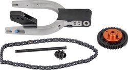 Sworzeń przekładni ET 56T z klipsem E + łańcuch + zębatka 9T + wahacz + zestaw kół zębatych 56T (2103650) Reely RE-6605868 Część zapasowa, Część do tuningowania 1 szt.