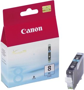 Tusz Canon CLI-8 PC, oryginalny, foto cyjan