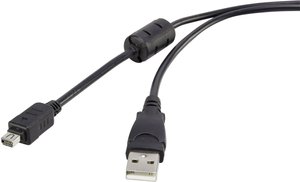 Kabel USB Renkforce, USB 2.0, Złącze męskie USB-A, 1.50 m