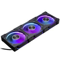 Wentylatory D-RGB z odwróconym przepływem powietrza PHANTEKS D30 PWM, opakowanie 3 szt. - 120 mm, czarne Phanteks D30 PWM Reverse Airflow D-RGB Wentylator do obudowy PC czarny (S x W x G) 120 x 120 x 30 mm
