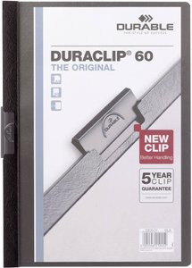 Durable Teczka z zaciskiem DURACLIP 60 - 2209 220901 DIN A4 czarny Teczka z zaciskiem Durable DURACLIP 60 - 2209 220901, 1 szt.