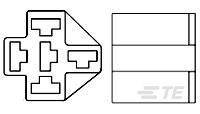 TE Connectivity VCF4-1001 3-1393310-7, 1 szt.