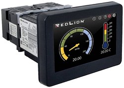 TFT - pełnokolorowy miernik panelowy LCD do sygnału cyfrowego Monitorowanie temperatury Red Lion PM500D0400800F00