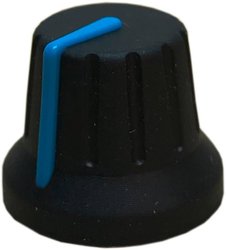 Pokrętło PSP 49009-BL 49009-BL, ze wskaźnikiem, (Ø x W) 18.8 mm x 15.24 mm, 1 szt.